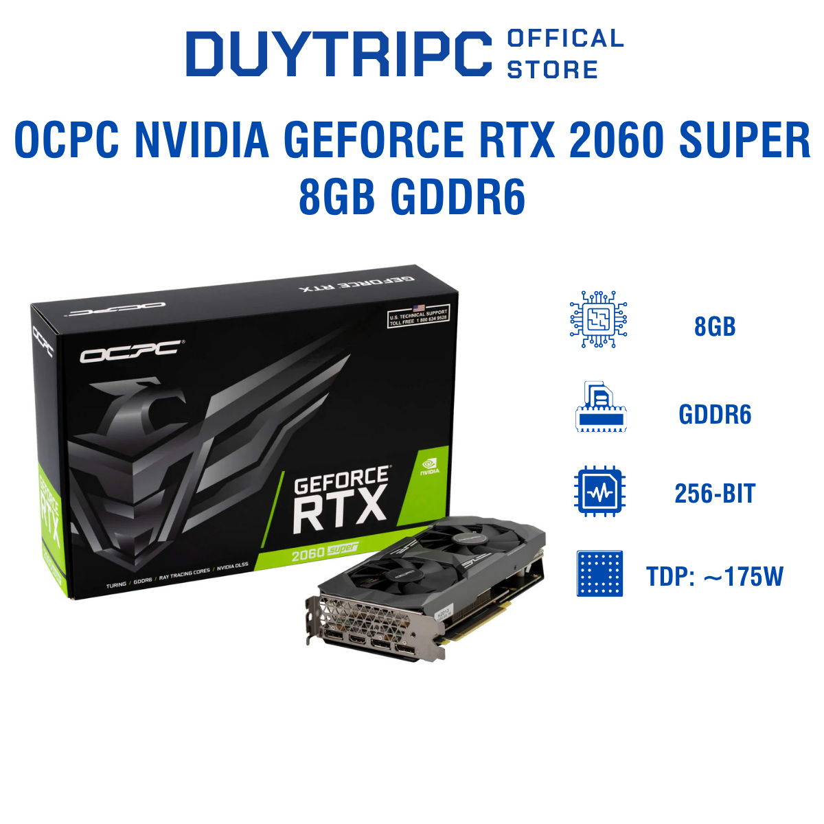 OCPC NVIDIA Geforce RTX 2060 Super 8GB GDDR6